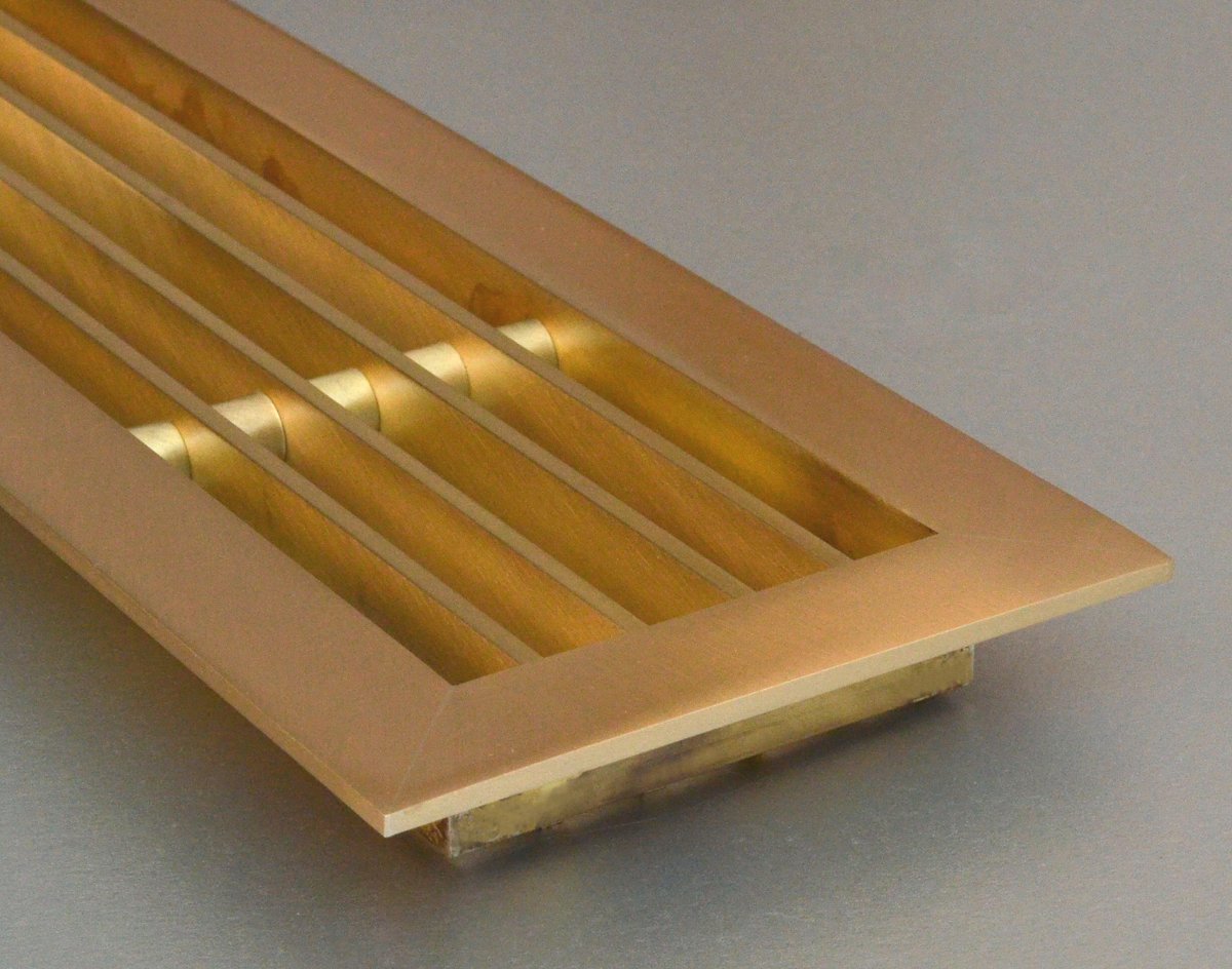 Linear Brass Grille – 3mm Framed