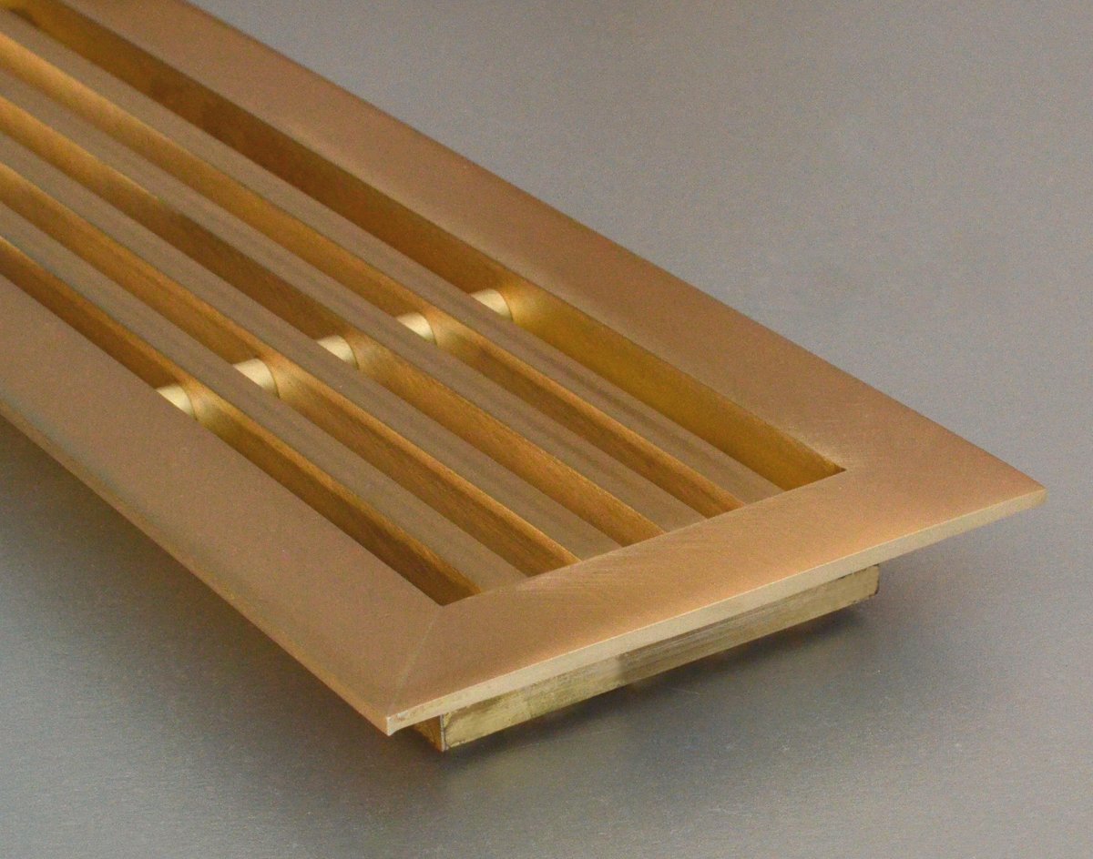 Linear Brass Grille – 6mm Framed