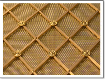 Regency Brass Grille Floral Rosette Alternate