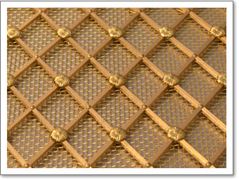 Regency Brass Grille Floral Rosette Alternate