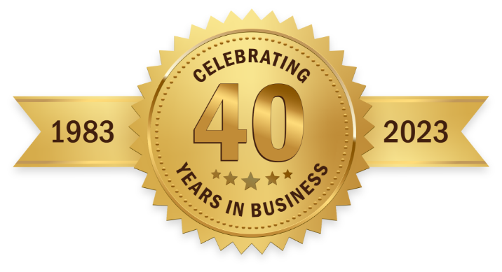 Celebrating 40 Years in business
