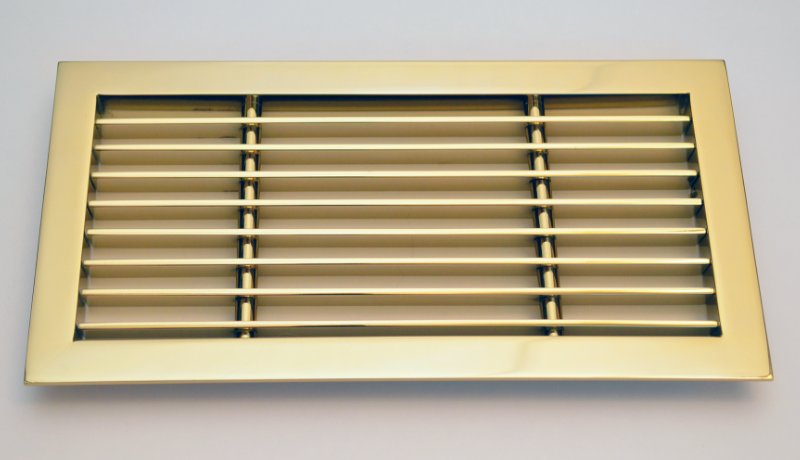 Brass Frame Linear Grille