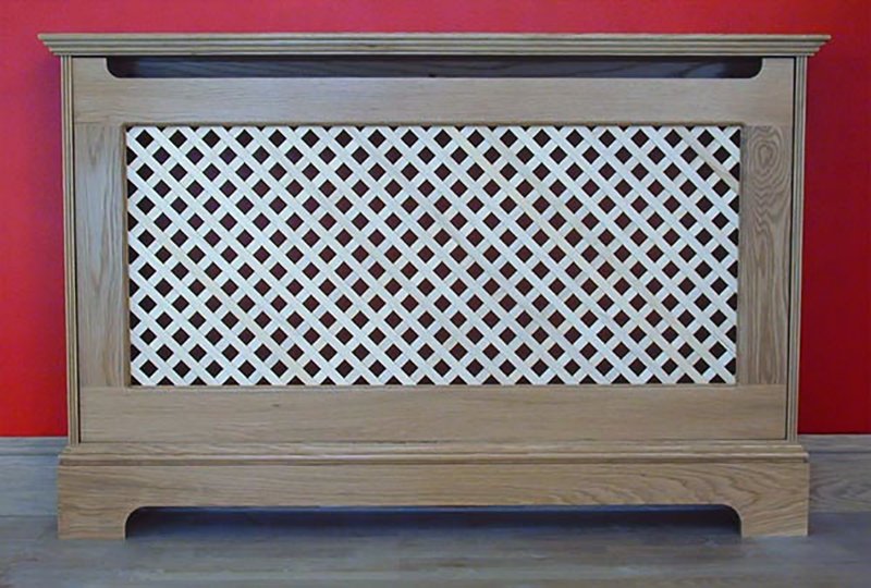 Radiator Cabinet Fitted with Wooden Trellis
