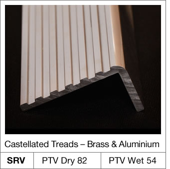 Castellated Treads – Brass & Aluminium