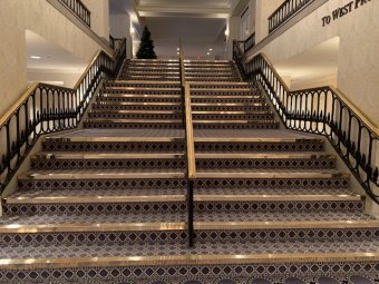 Brass Stair Nosing Office Stairs