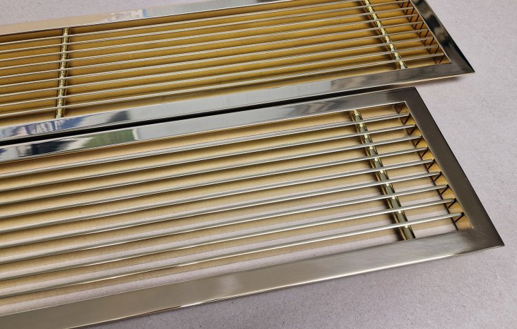 Bespoke linear grille manufacture