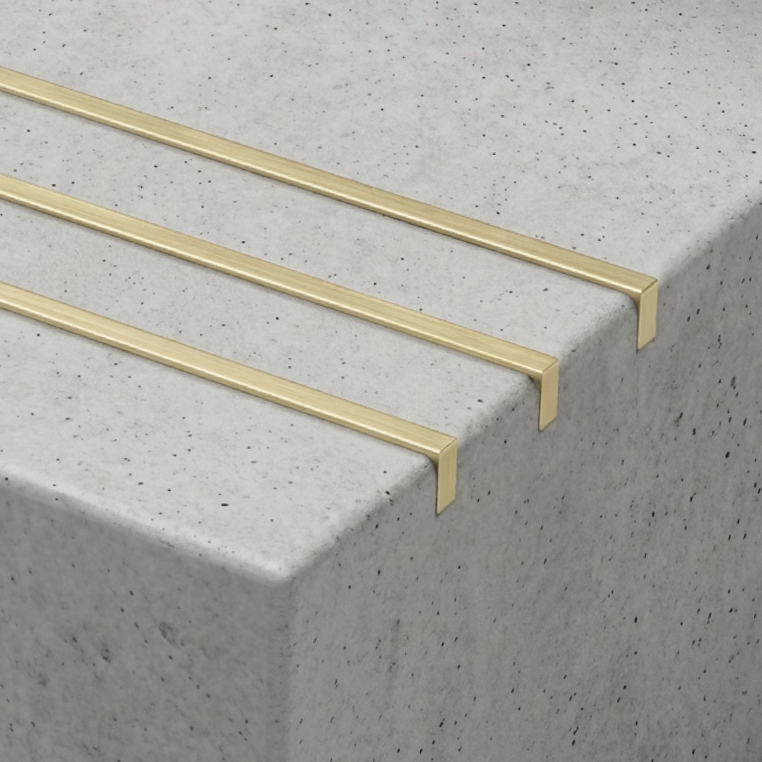 Brass Stair Tread Inserts 3 x 10mm