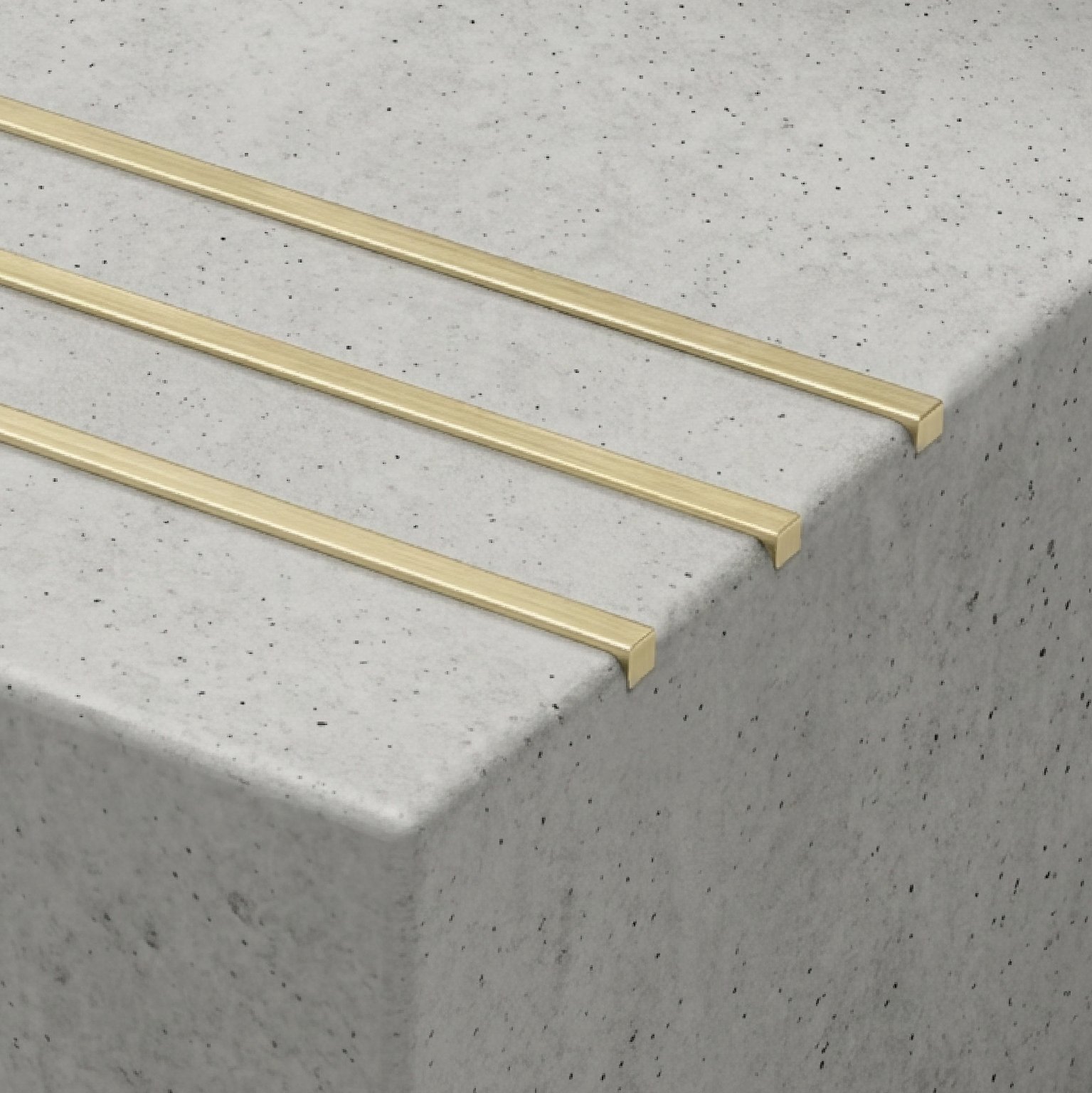 Brass Stair Tread Inserts 3 x 3mm