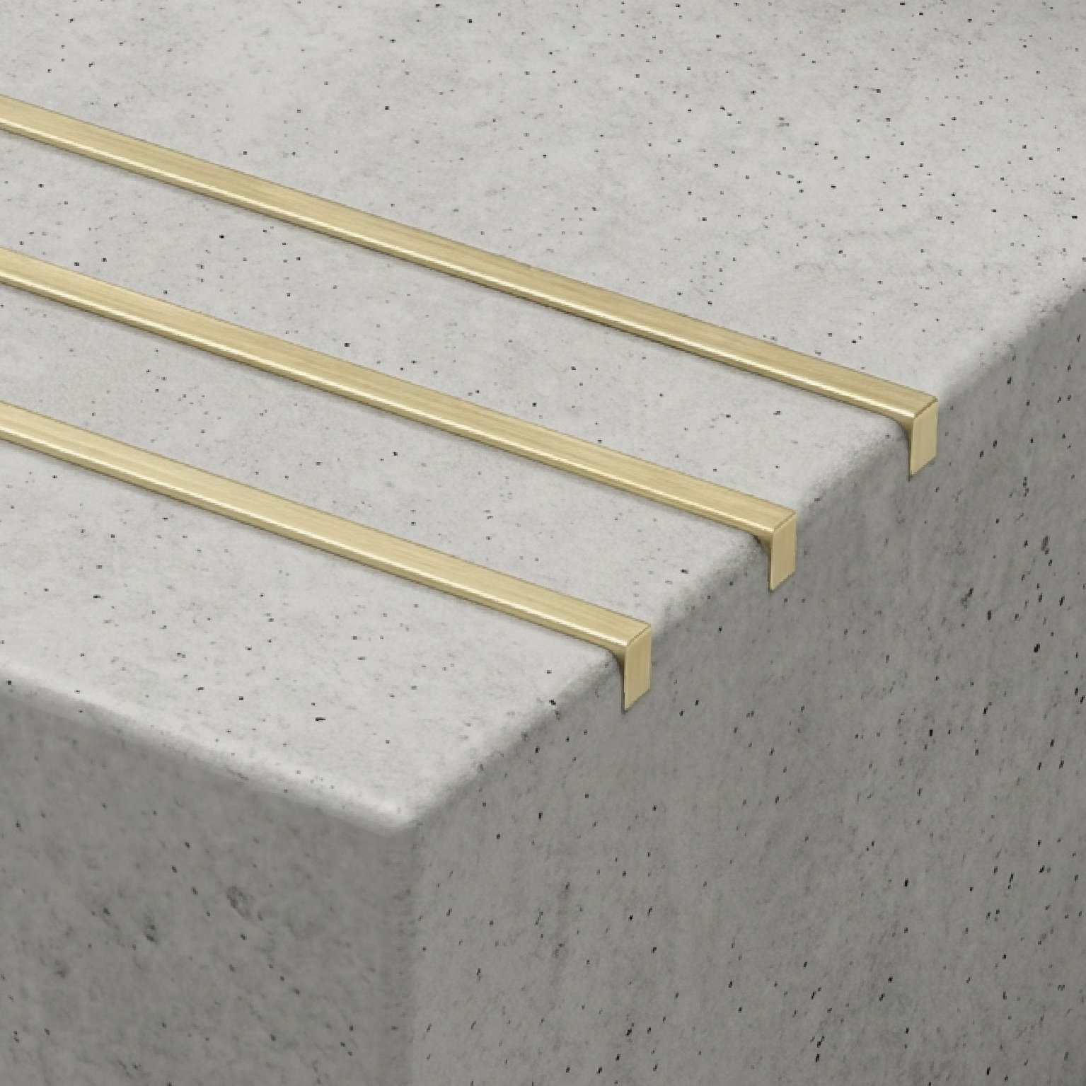 Brass Stair Tread Inserts 3 x 6mm