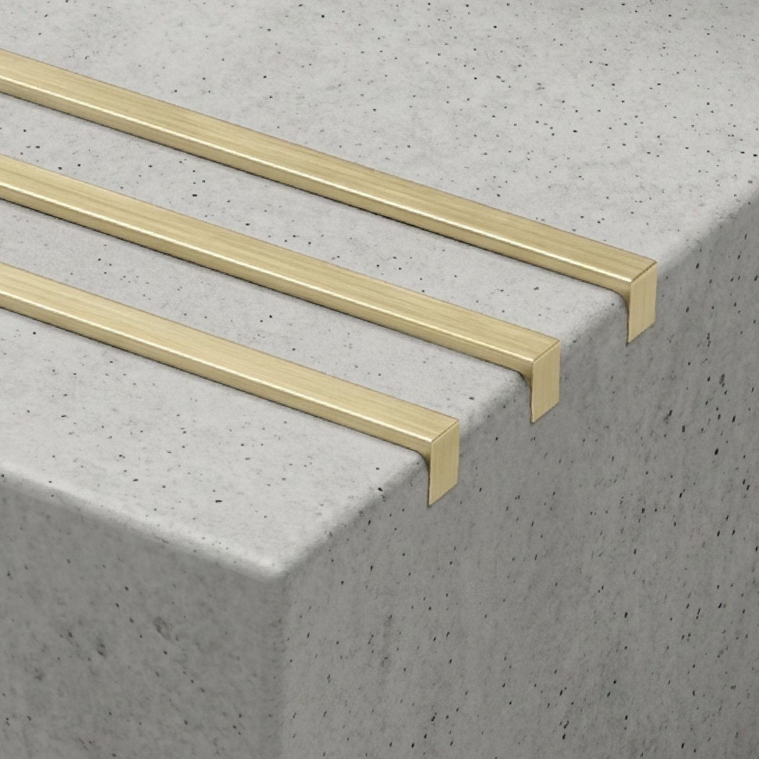 Brass Stair Tread Inserts 6 x 10mm