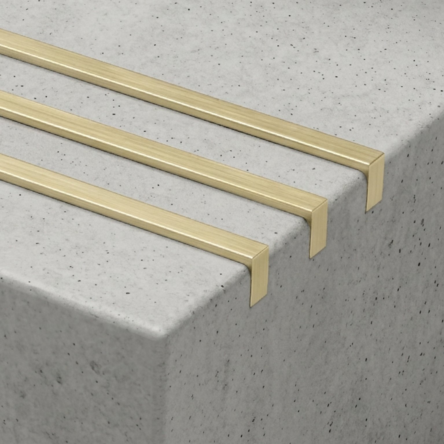 Brass Stair Tread Inserts 6 x 13mm