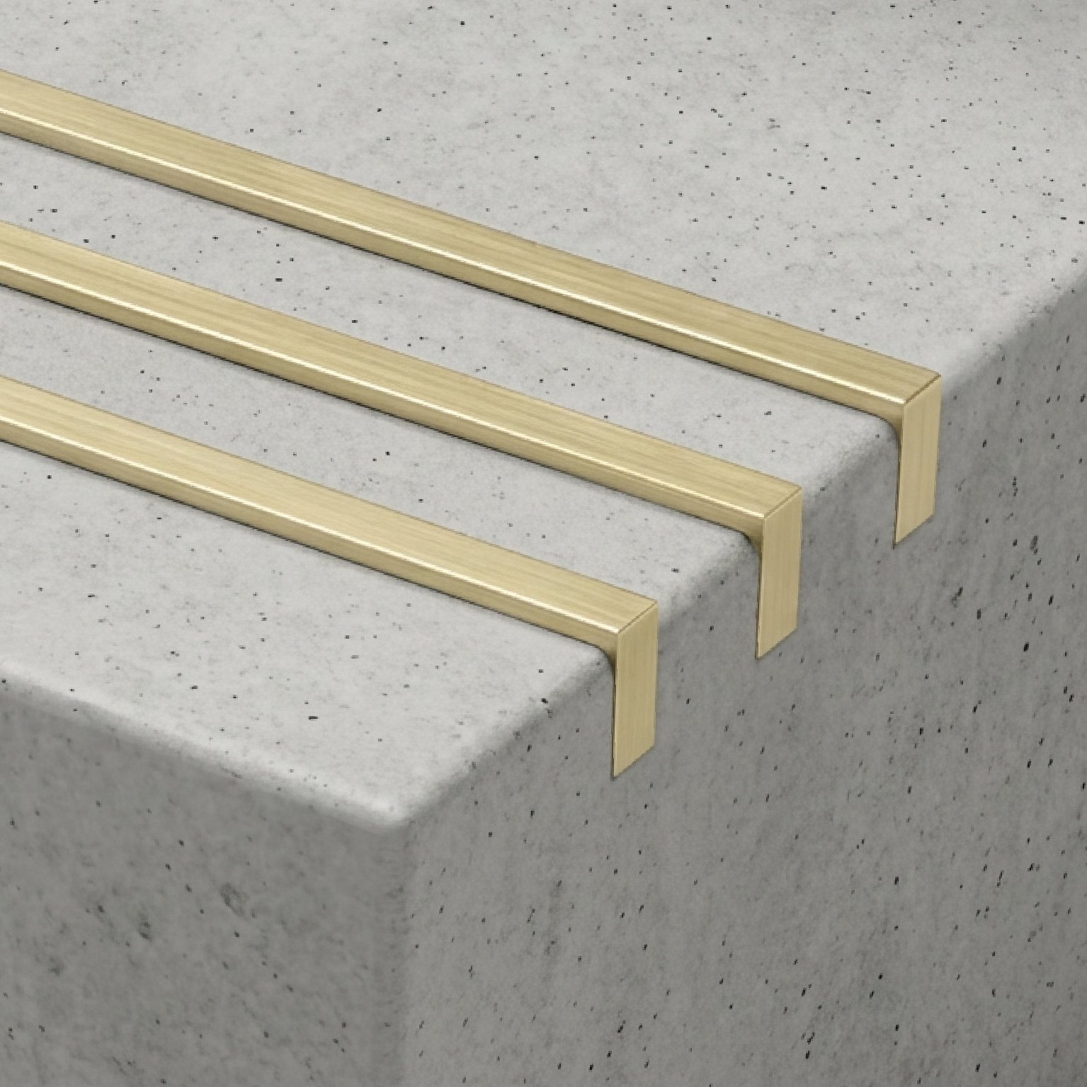 Brass Stair Tread Inserts 6 x 16mm