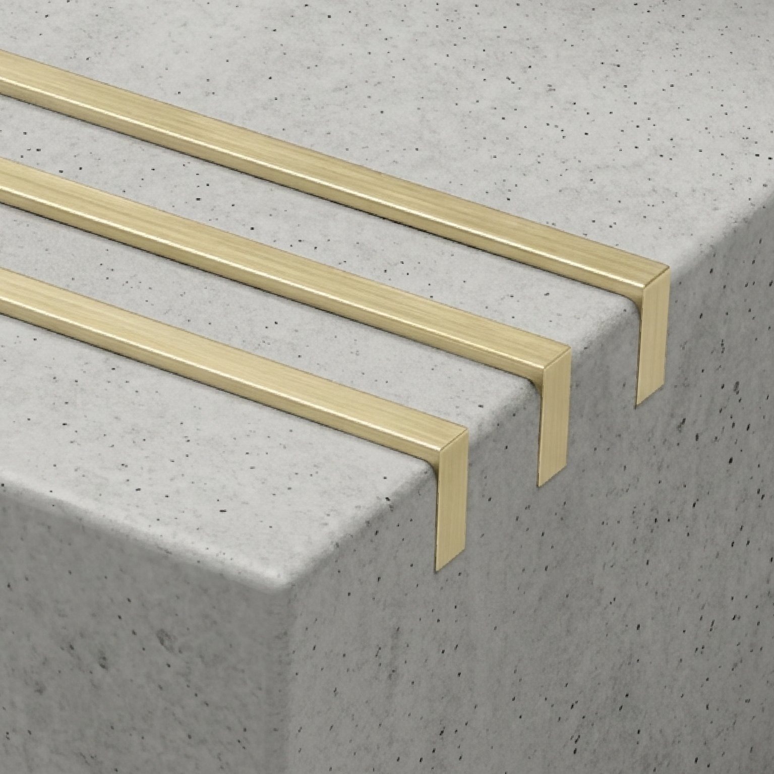 Brass Stair Tread Inserts 6 x 19mm BTF25